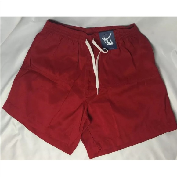 red chubbies swim trunks